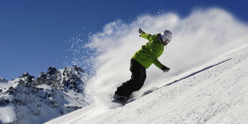 Snowboarder in Pizol