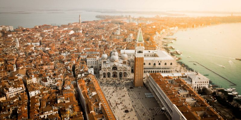 Luftbild von Venedig