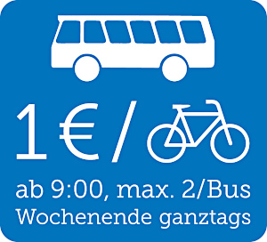Fahrpreis 1€ pro Fahrrad